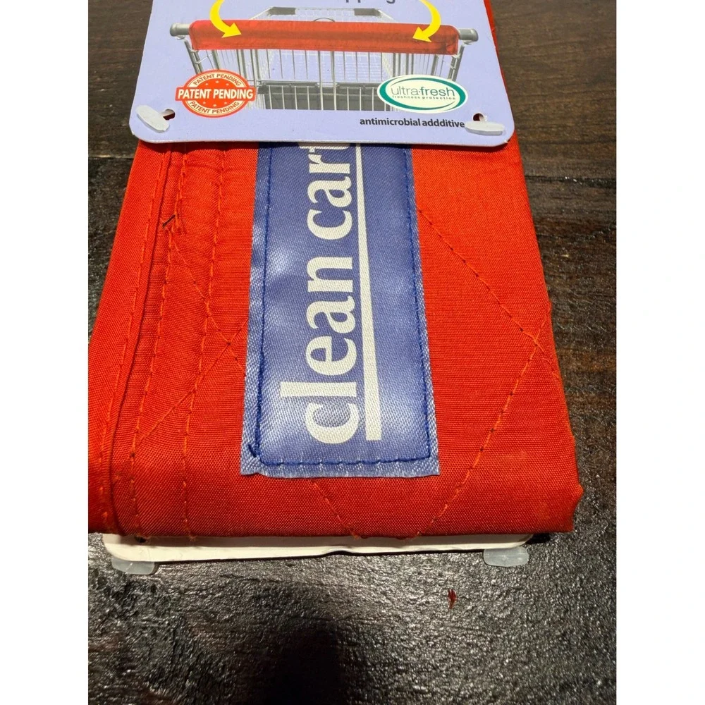 Clean Cart Handle Guard Shopping Cart Cover Antimicrobial Washable Red Blue‎